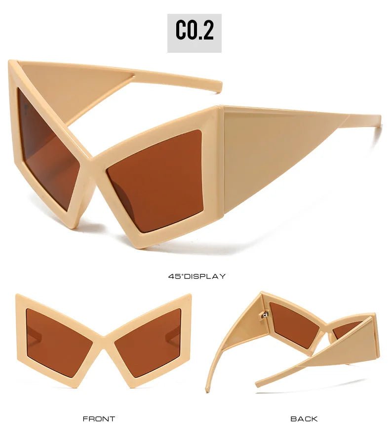 Oversized Cat Eye Big Frame Sunglasses - Onlytenbucks.com