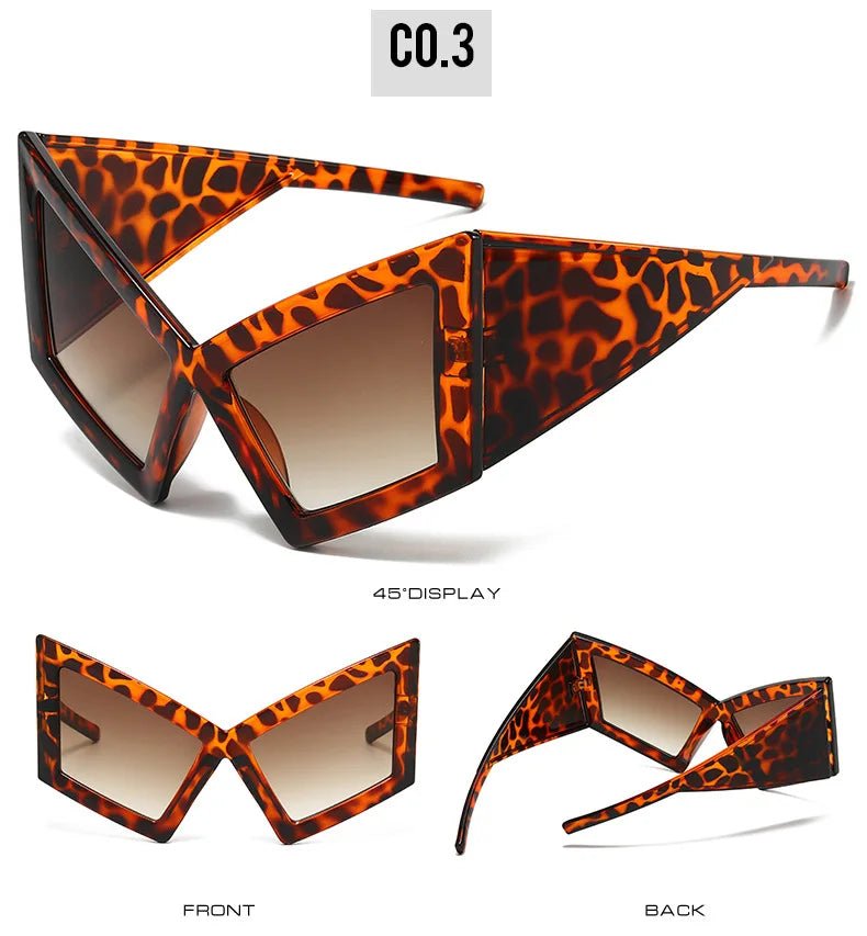 Oversized Cat Eye Big Frame Sunglasses - Onlytenbucks.com