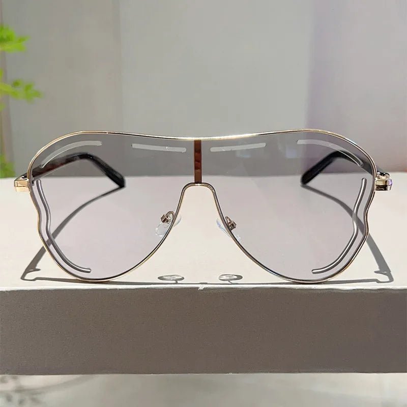 Oversized One - Piece Sunglasses UV400 - Onlytenbucks.com