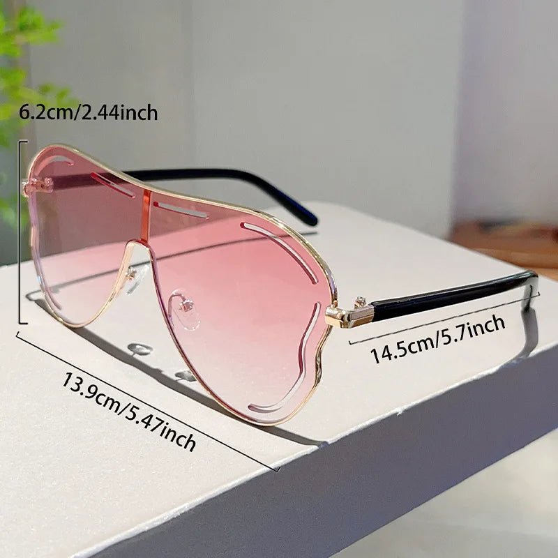 Oversized One - Piece Sunglasses UV400 - Onlytenbucks.com