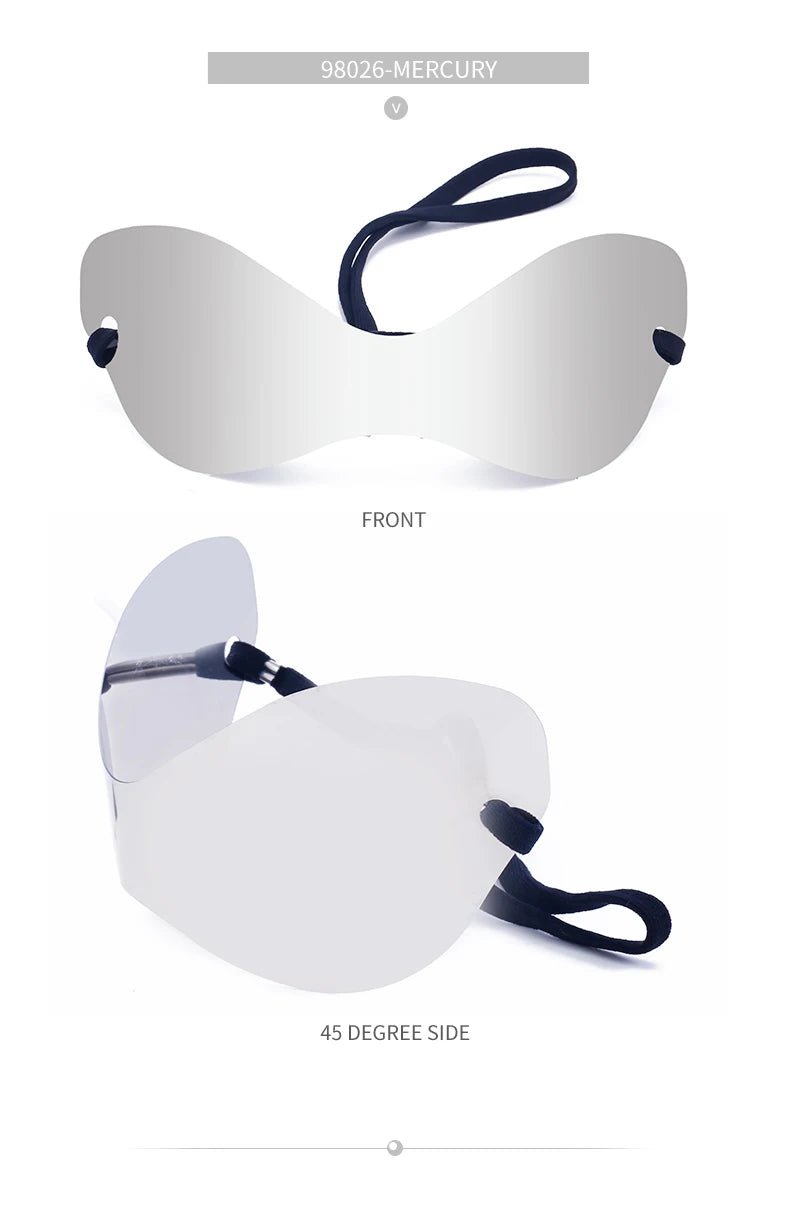 Oversized Punk Rimless Unisex Sunglasses - Onlytenbucks.com