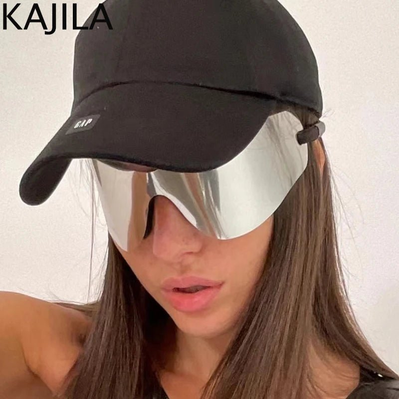 Oversized Punk Rimless Unisex Sunglasses - Onlytenbucks.com