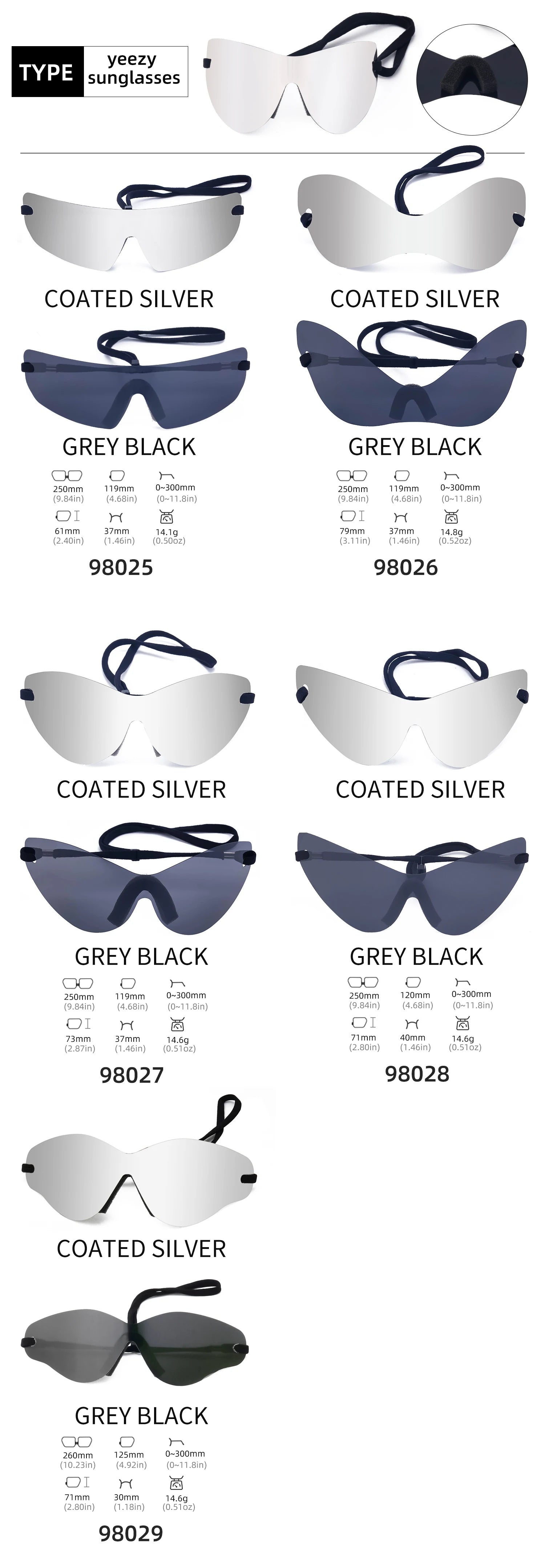 Oversized Punk Rimless Unisex Sunglasses - Onlytenbucks.com