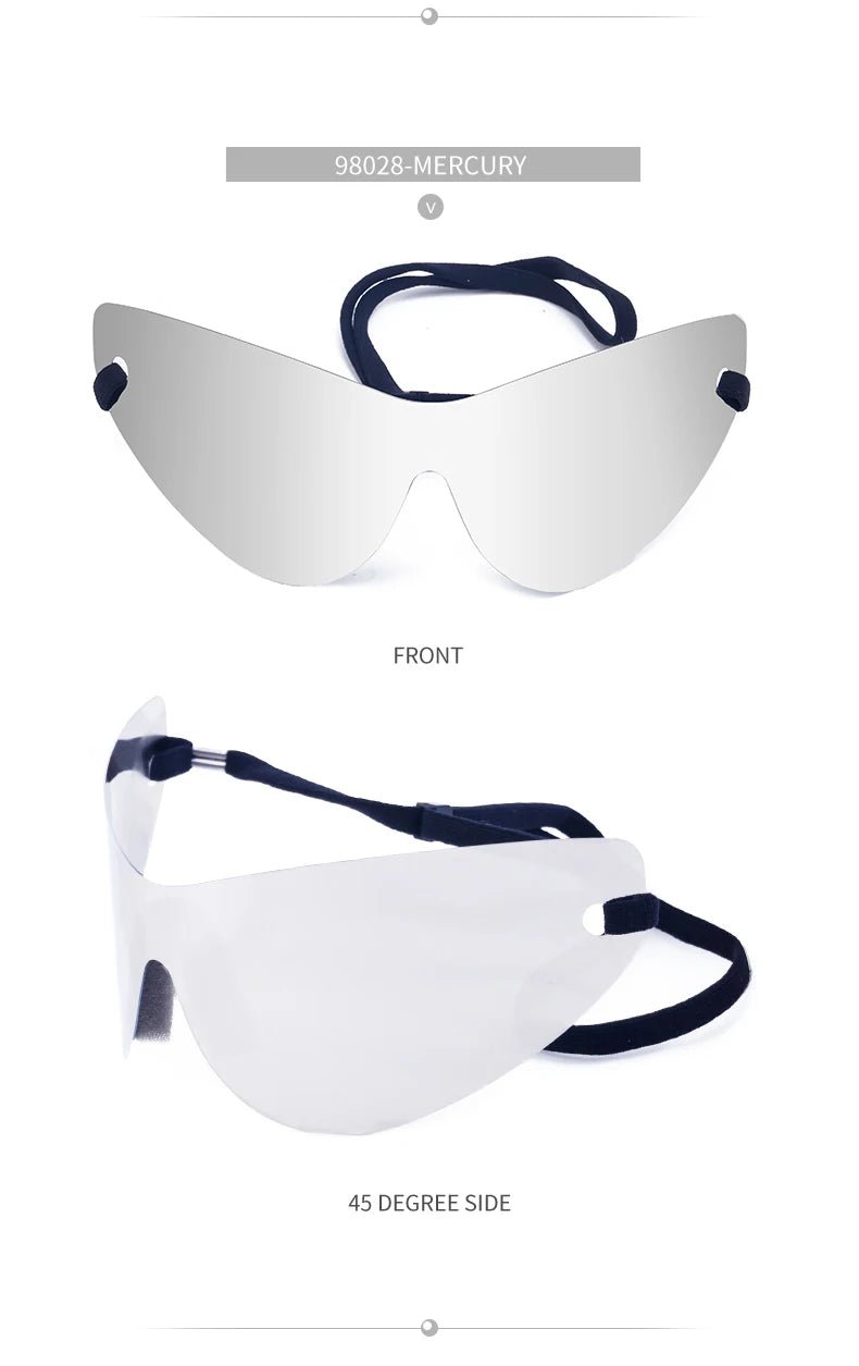 Oversized Punk Rimless Unisex Sunglasses - Onlytenbucks.com