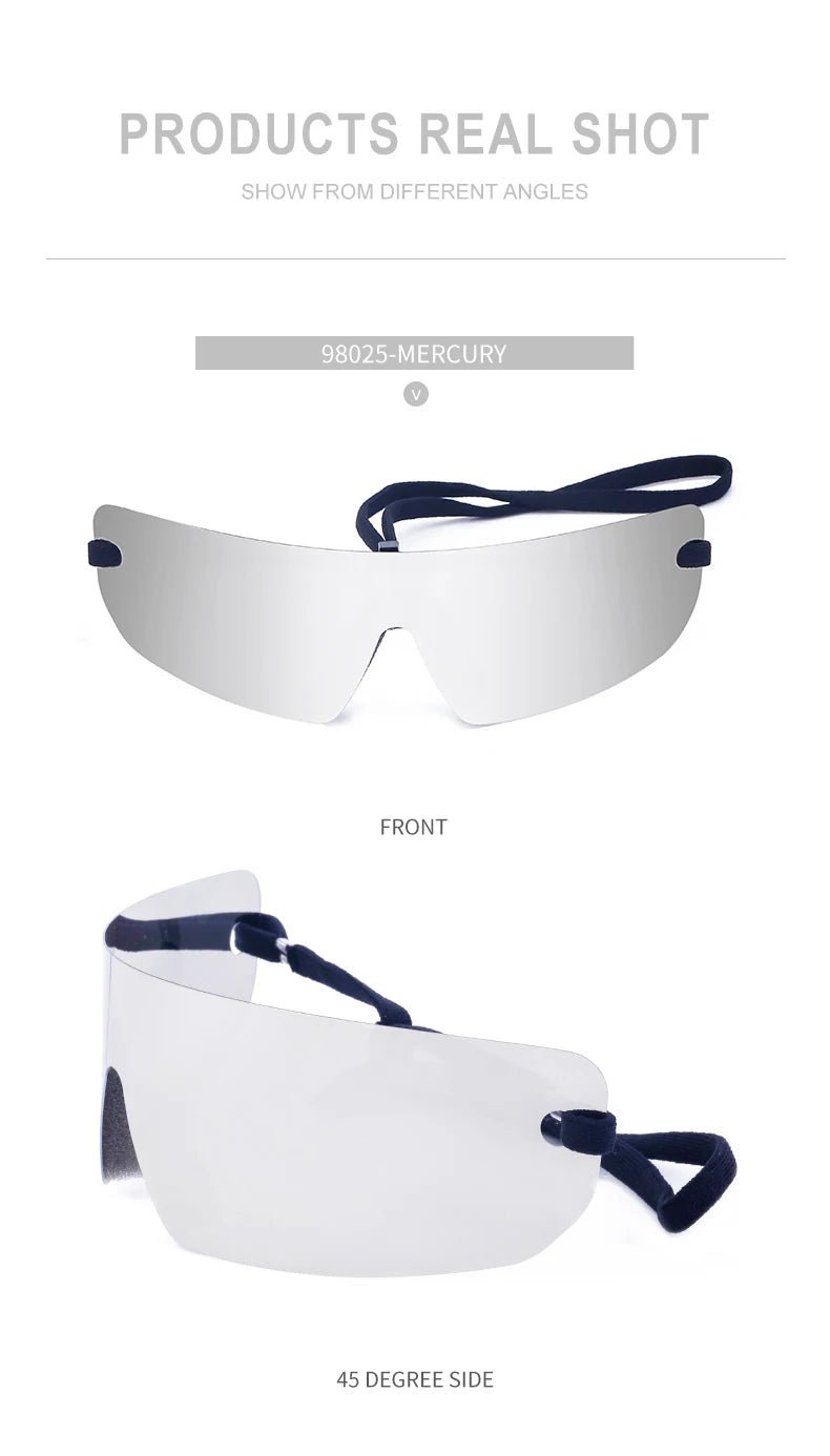 Oversized Punk Rimless Unisex Sunglasses - Onlytenbucks.com