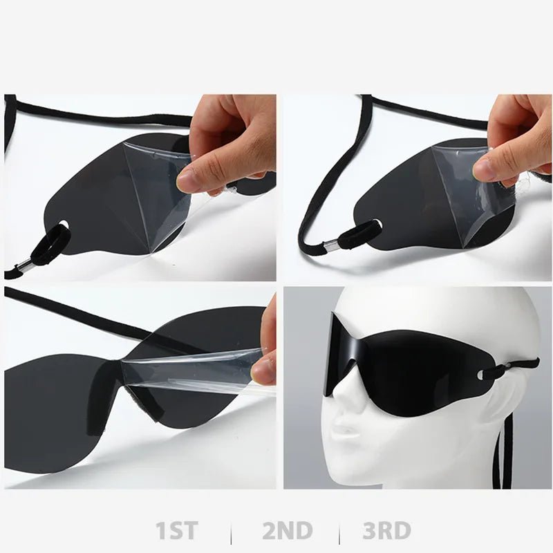 Oversized Punk Rimless Unisex Sunglasses - Onlytenbucks.com
