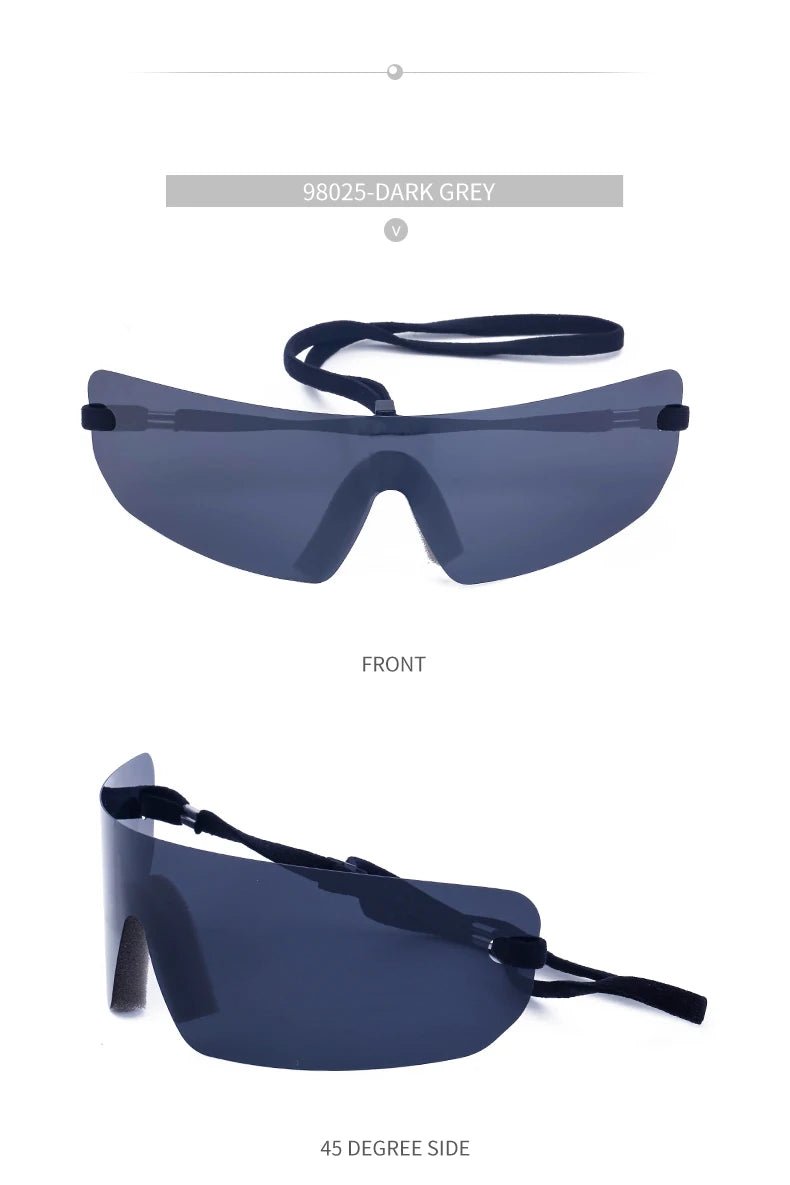 Oversized Punk Rimless Unisex Sunglasses - Onlytenbucks.com