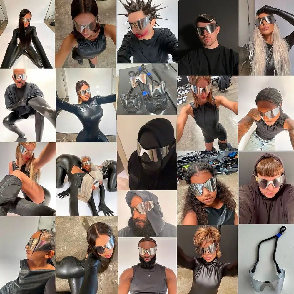 Oversized Punk Rimless Unisex Sunglasses - Onlytenbucks.com