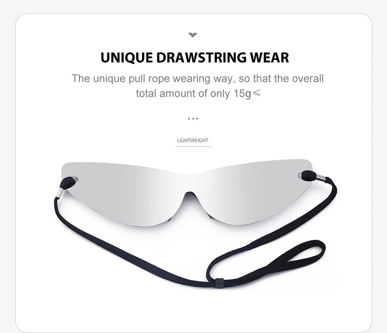 Oversized Punk Rimless Unisex Sunglasses - Onlytenbucks.com