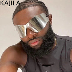 Oversized Punk Rimless Unisex Sunglasses - Onlytenbucks.com