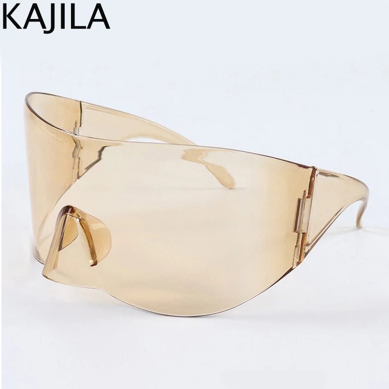 Oversized Rectangle Mask Sunglasses - Onlytenbucks.com
