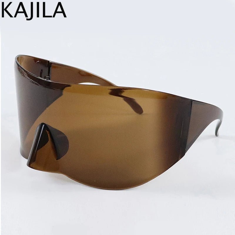 Oversized Rectangle Mask Sunglasses - Onlytenbucks.com