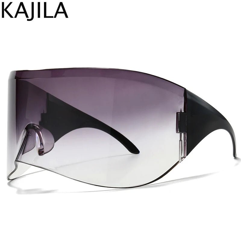 Oversized Rectangle Mask Sunglasses - Onlytenbucks.com