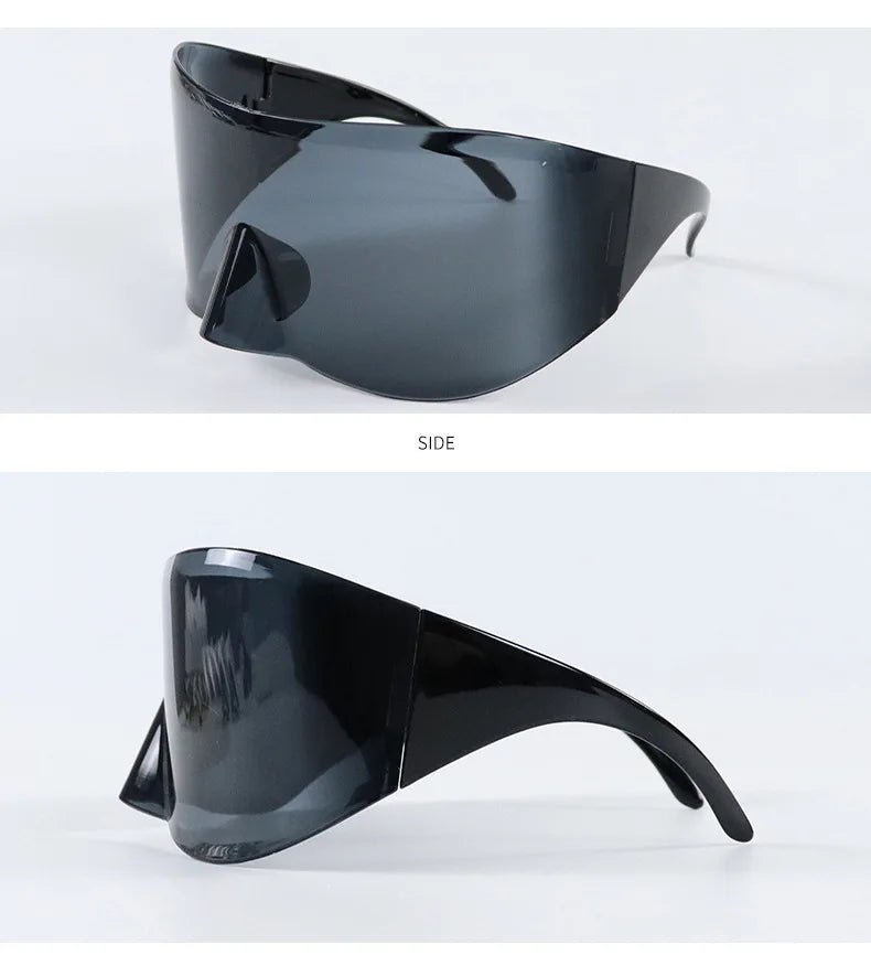 Oversized Rectangle Mask Sunglasses - Onlytenbucks.com