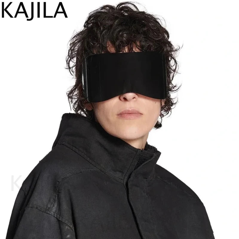 Oversized Rectangle Mask Sunglasses - Onlytenbucks.com