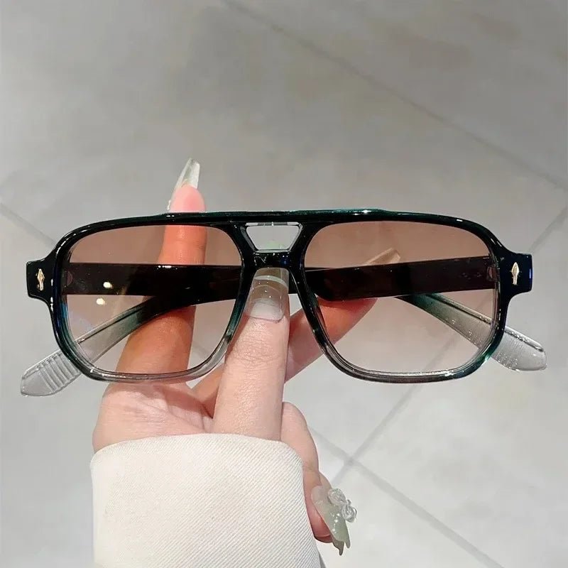 Vintage Square Unisex Sunglasses – UV400 Gradient Lenses - Onlytenbucks.com
