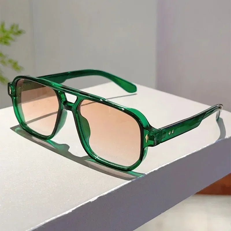 Vintage Square Unisex Sunglasses – UV400 Gradient Lenses - Onlytenbucks.com
