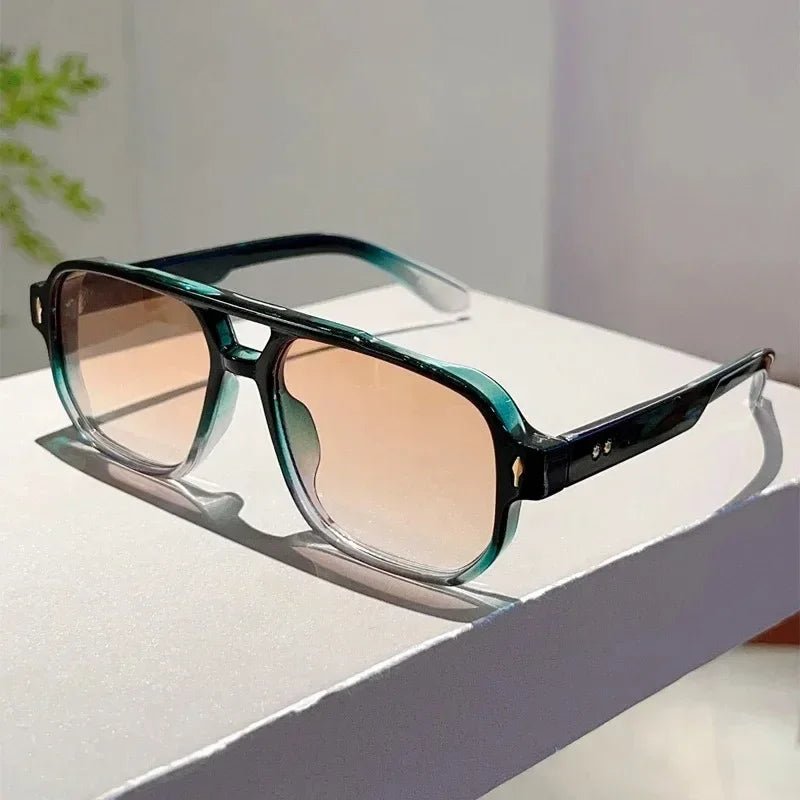 Vintage Square Unisex Sunglasses – UV400 Gradient Lenses - Onlytenbucks.com