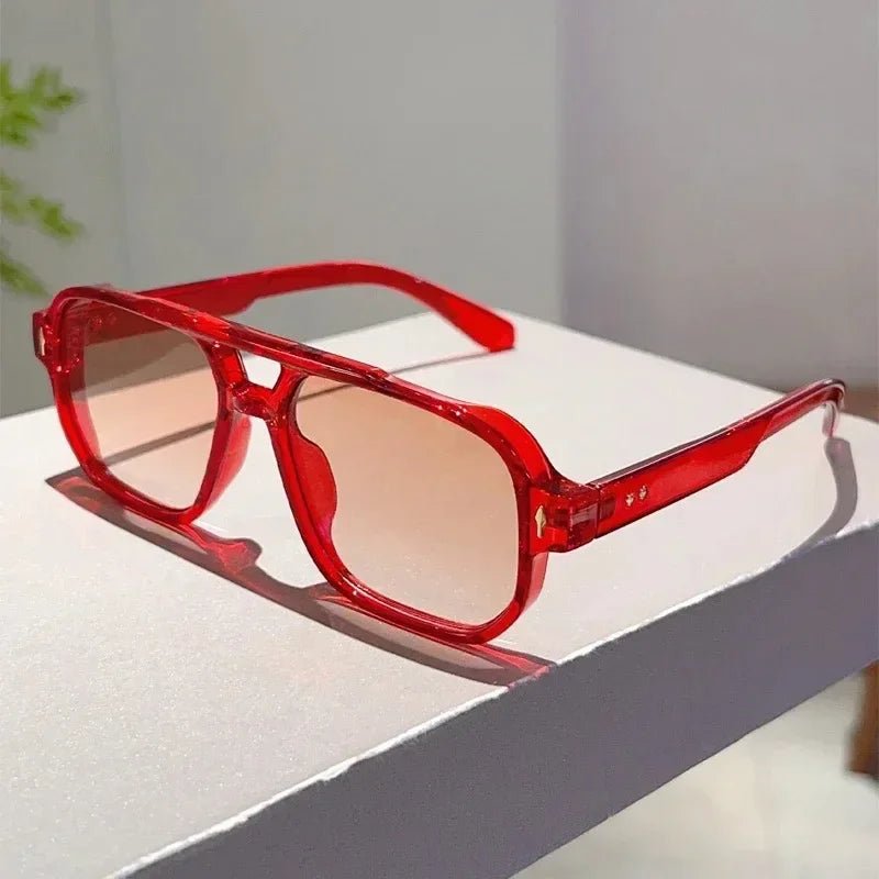 Vintage Square Unisex Sunglasses – UV400 Gradient Lenses - Onlytenbucks.com