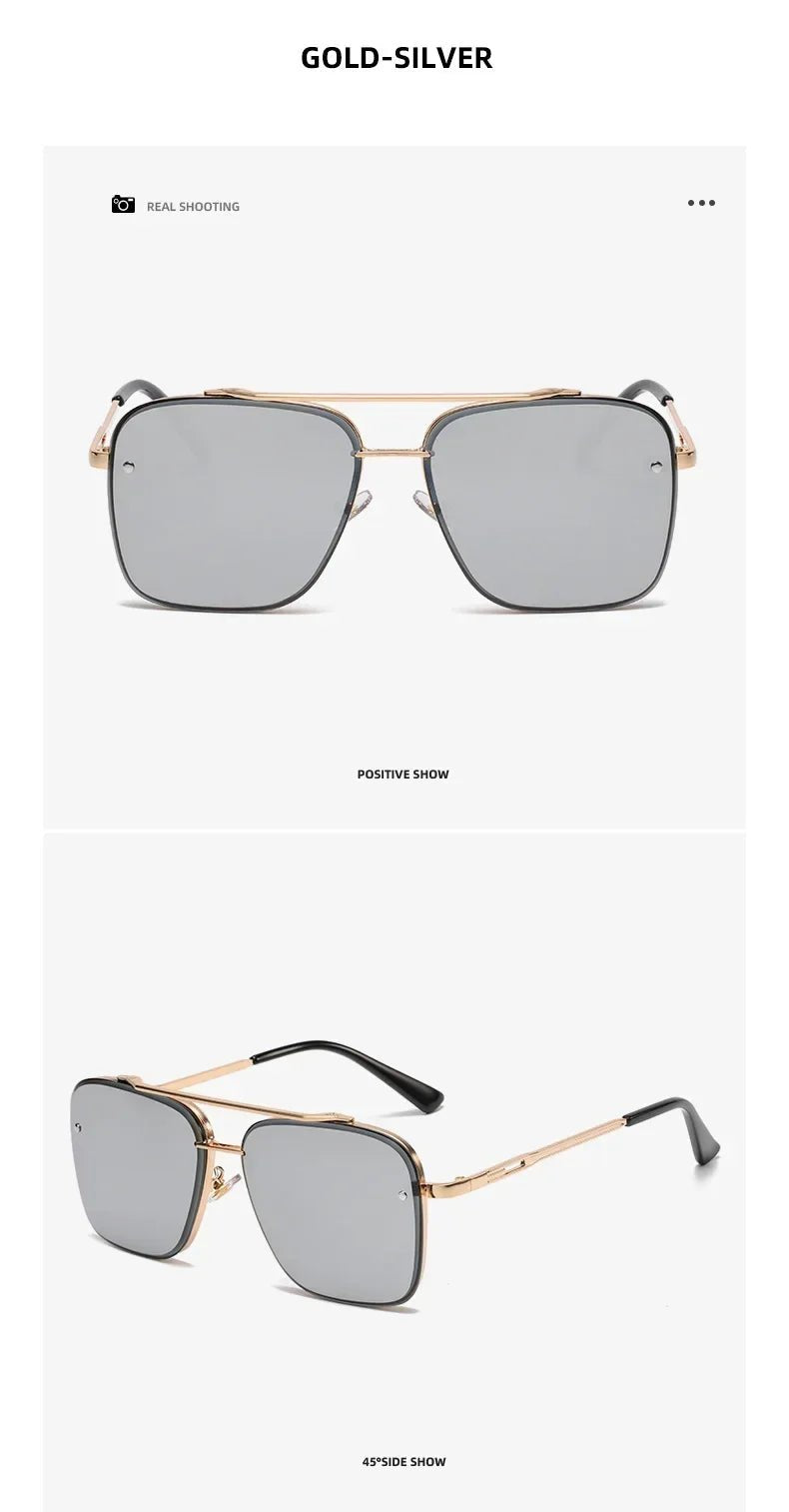 Gradient Pilot Sunglasses - Cat Eye Design with UV400 Protection - Onlytenbucks.com