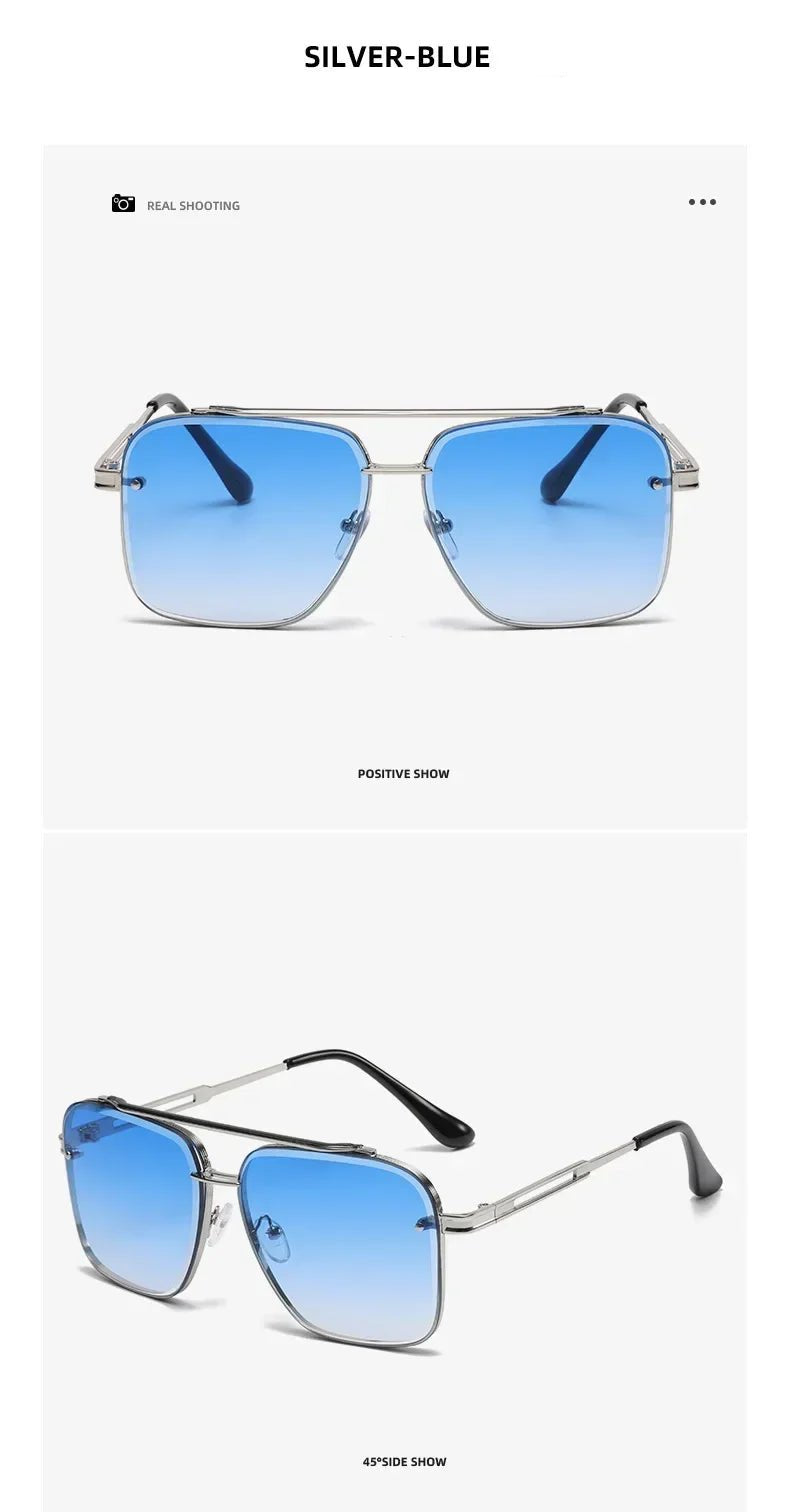 Gradient Pilot Sunglasses - Cat Eye Design with UV400 Protection - Onlytenbucks.com
