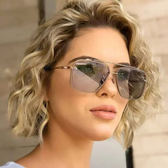 Gradient Pilot Sunglasses - Cat Eye Design with UV400 Protection - Onlytenbucks.com