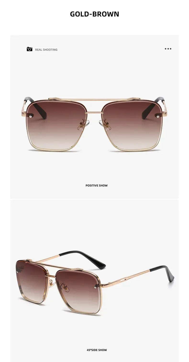 Gradient Pilot Sunglasses - Cat Eye Design with UV400 Protection - Onlytenbucks.com