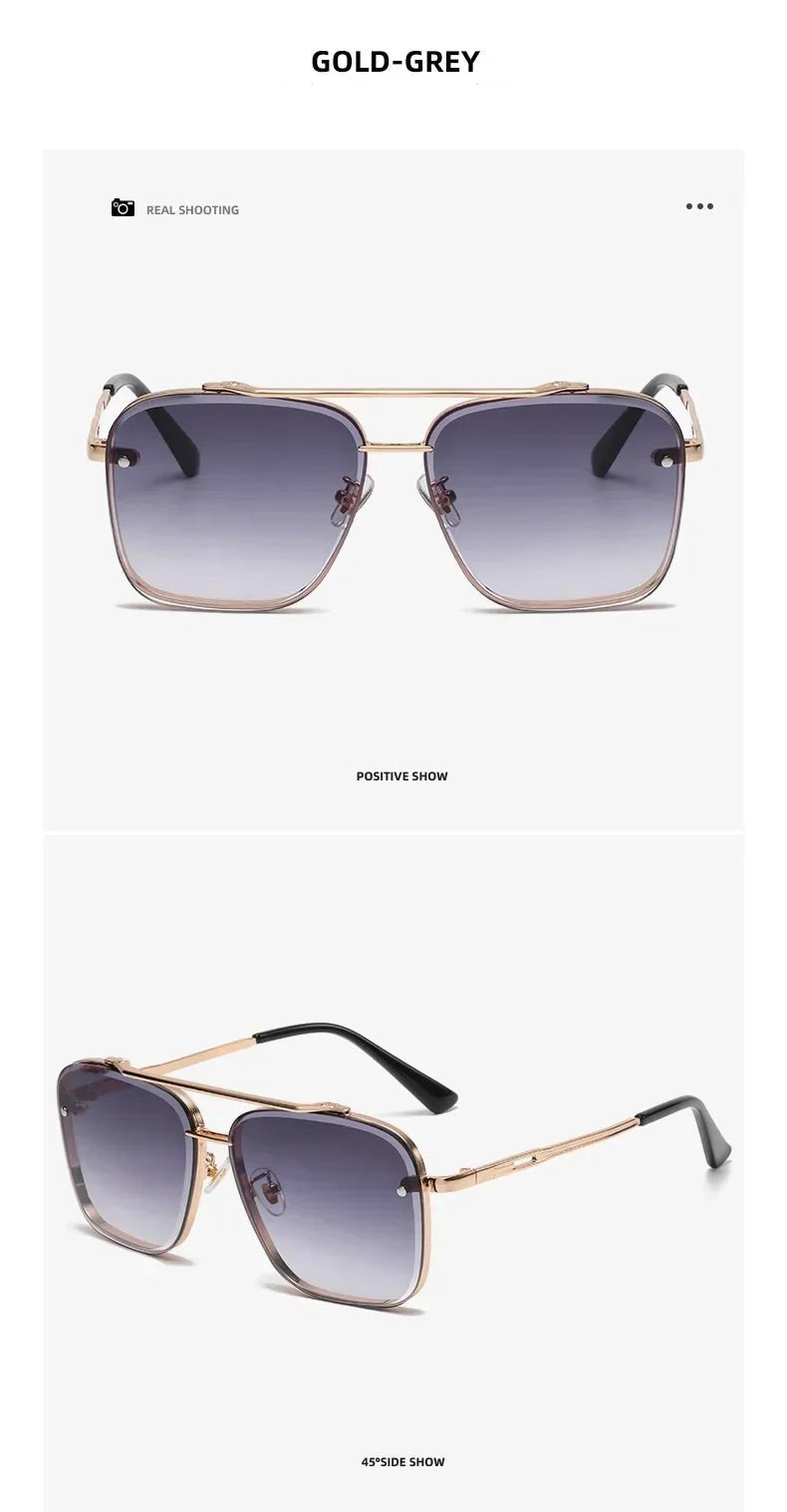 Gradient Pilot Sunglasses - Cat Eye Design with UV400 Protection - Onlytenbucks.com