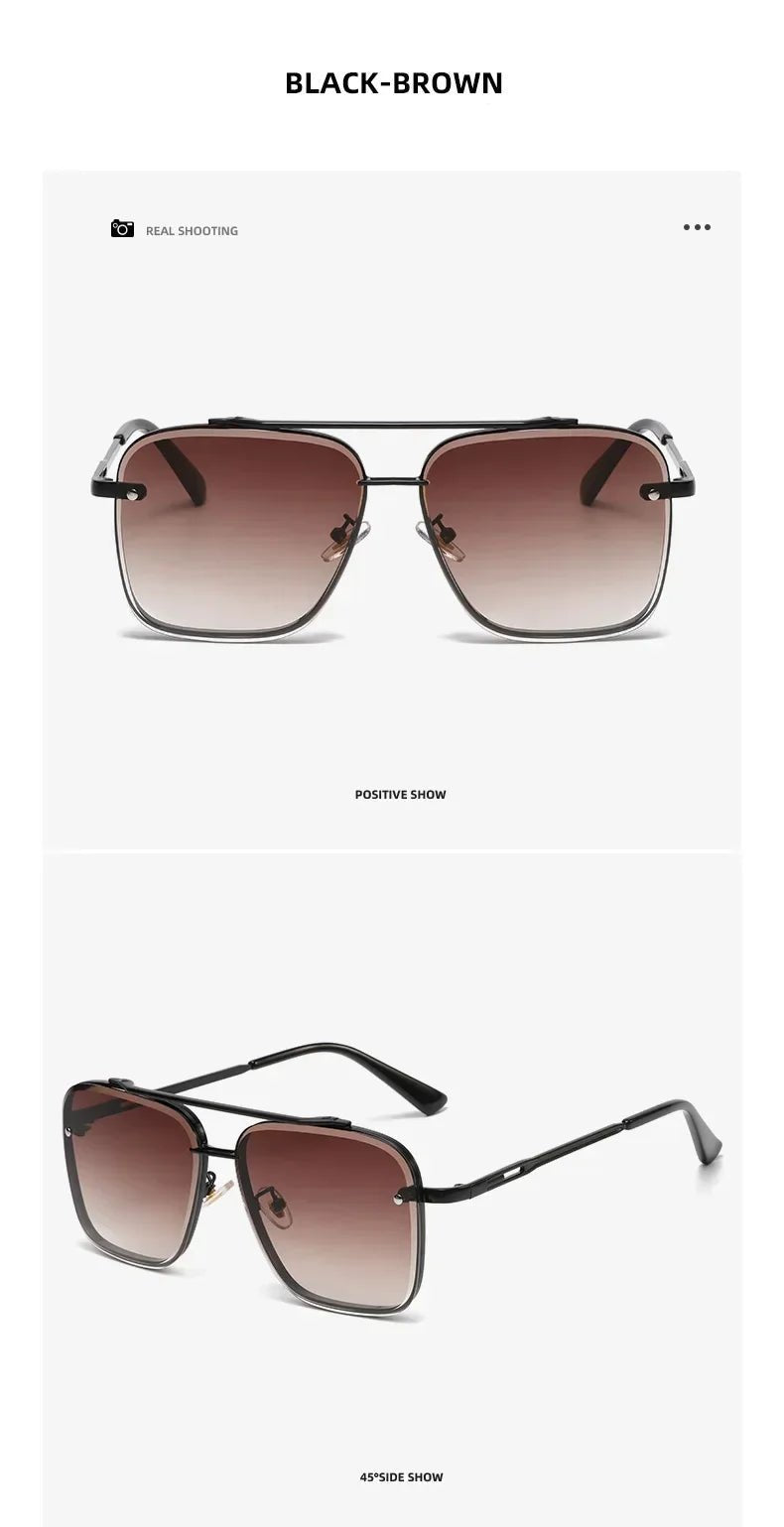 Gradient Pilot Sunglasses - Cat Eye Design with UV400 Protection - Onlytenbucks.com