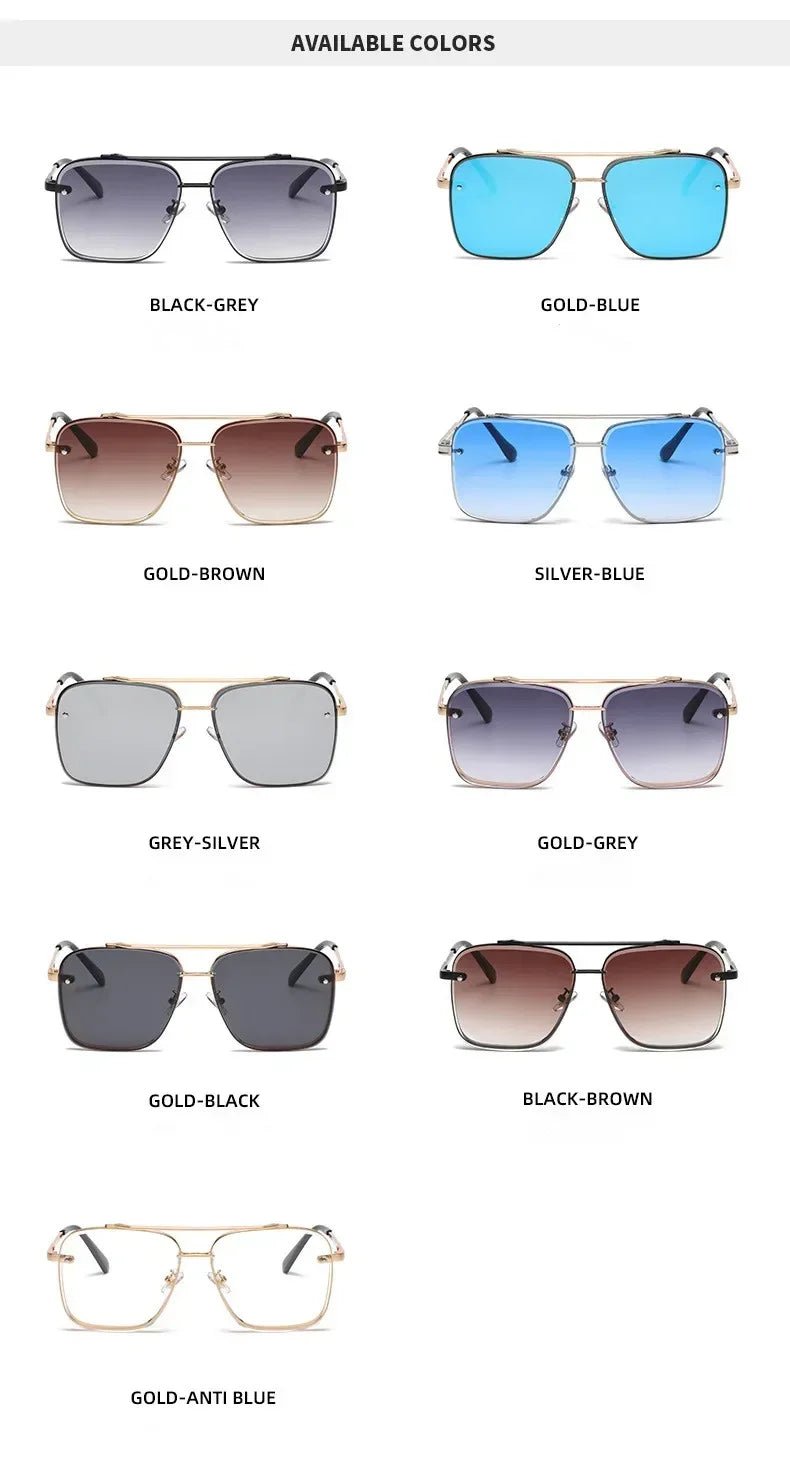 Gradient Pilot Sunglasses - Cat Eye Design with UV400 Protection - Onlytenbucks.com