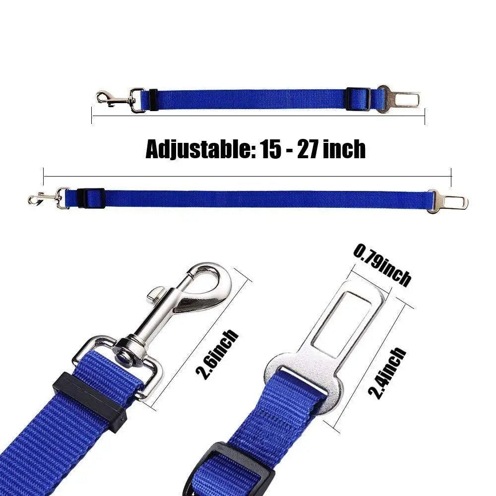 Pet Car Seat Belt Harness – Adjustable Nylon Safety Protector - Onlytenbucks.com