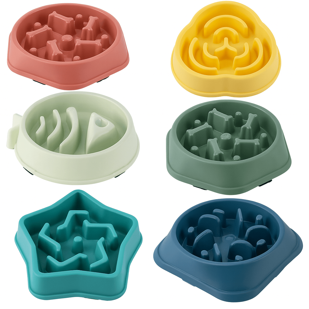 Pet Cat Dog Slow Feeder Bowl – Anti - Choking - Onlytenbucks.com