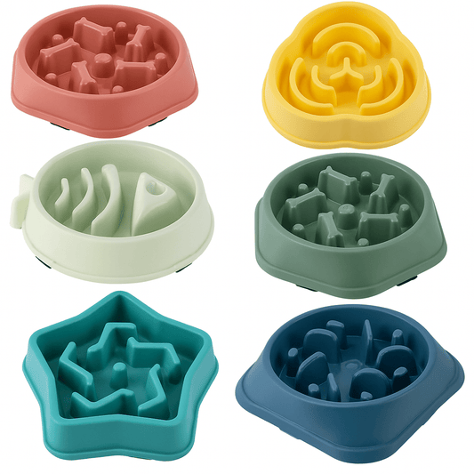 Pet Cat Dog Slow Feeder Bowl – Anti - Choking - Onlytenbucks.com