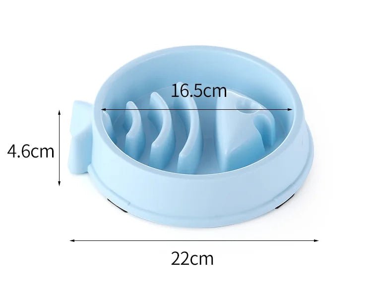 Pet Cat Dog Slow Feeder Bowl – Anti - Choking - Onlytenbucks.com
