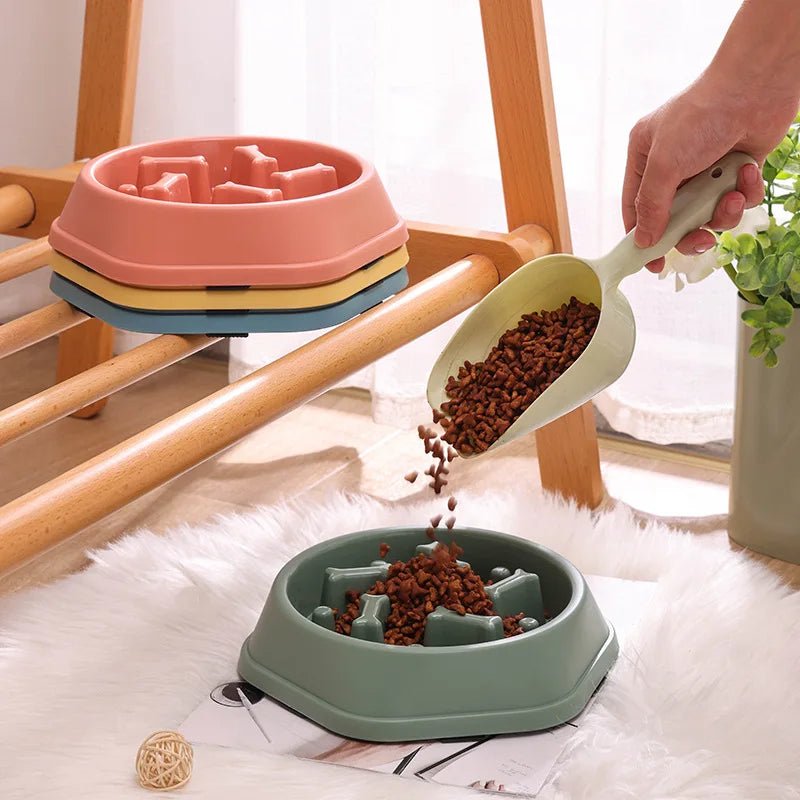 Pet Cat Dog Slow Feeder Bowl – Anti - Choking - Onlytenbucks.com