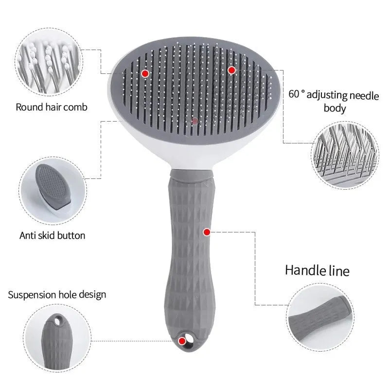 Pet Hair Removal Brush – Slicker Grooming Comb - Onlytenbucks.com