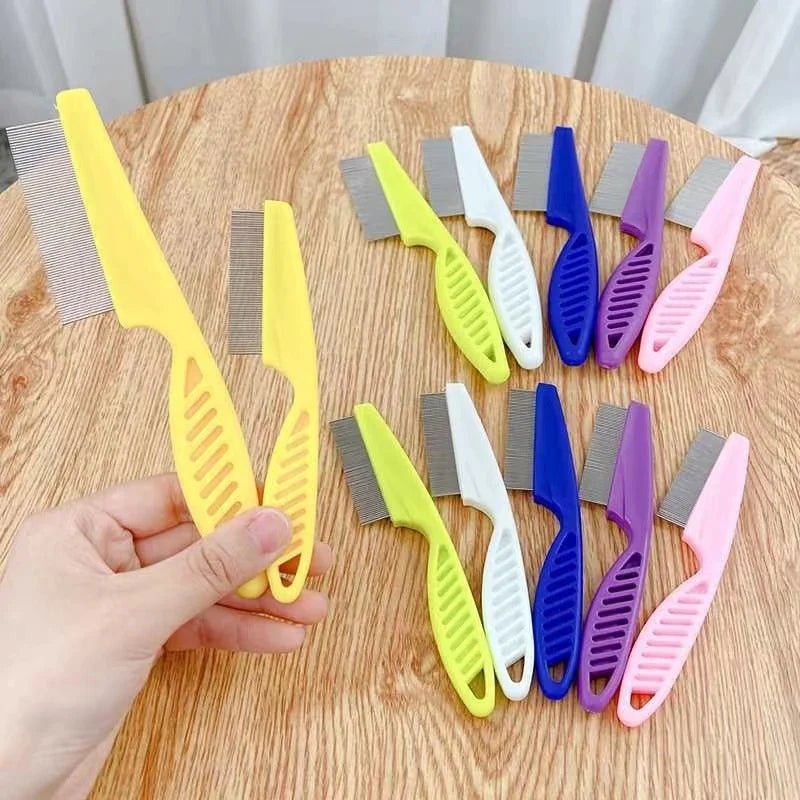 Pet Hair Shedding and Flea Comb – Stainless Steel Grooming Tool - Onlytenbucks.com