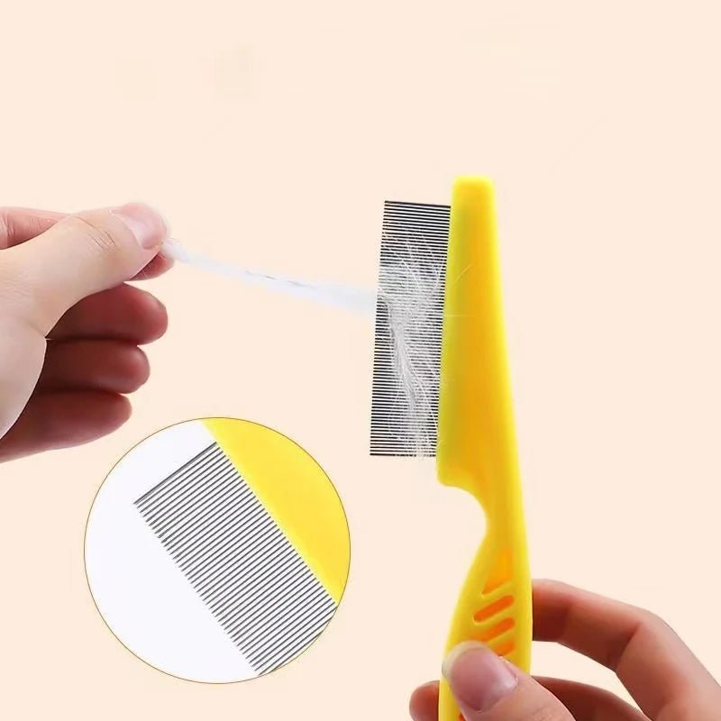 Pet Hair Shedding and Flea Comb – Stainless Steel Grooming Tool - Onlytenbucks.com