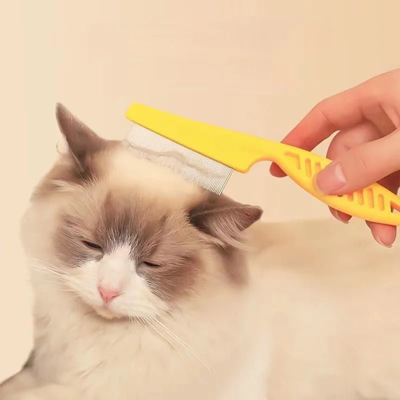 Pet Hair Shedding and Flea Comb – Stainless Steel Grooming Tool - Onlytenbucks.com