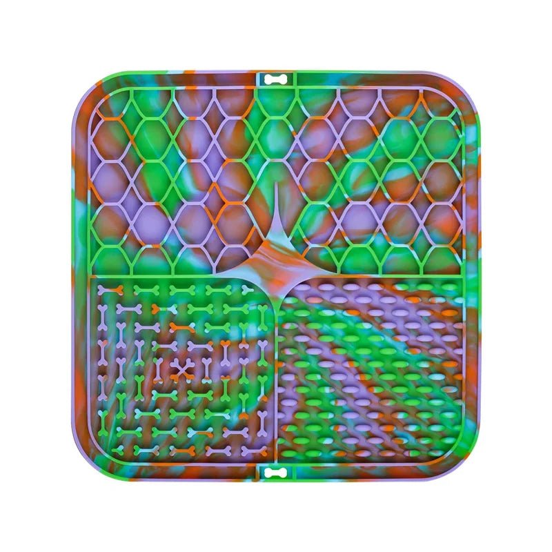 Pet Lick Mat – Silicone Slow Feeder Plate with Suction Cups - Onlytenbucks.com
