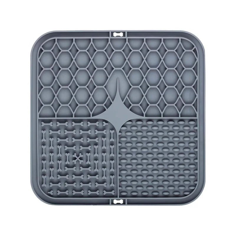 Pet Lick Mat – Silicone Slow Feeder Plate with Suction Cups - Onlytenbucks.com