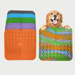 Pet Lick Mat – Silicone Slow Feeder Plate with Suction Cups - Onlytenbucks.com