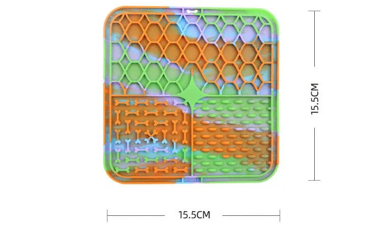 Pet Lick Mat – Silicone Slow Feeder Plate with Suction Cups - Onlytenbucks.com
