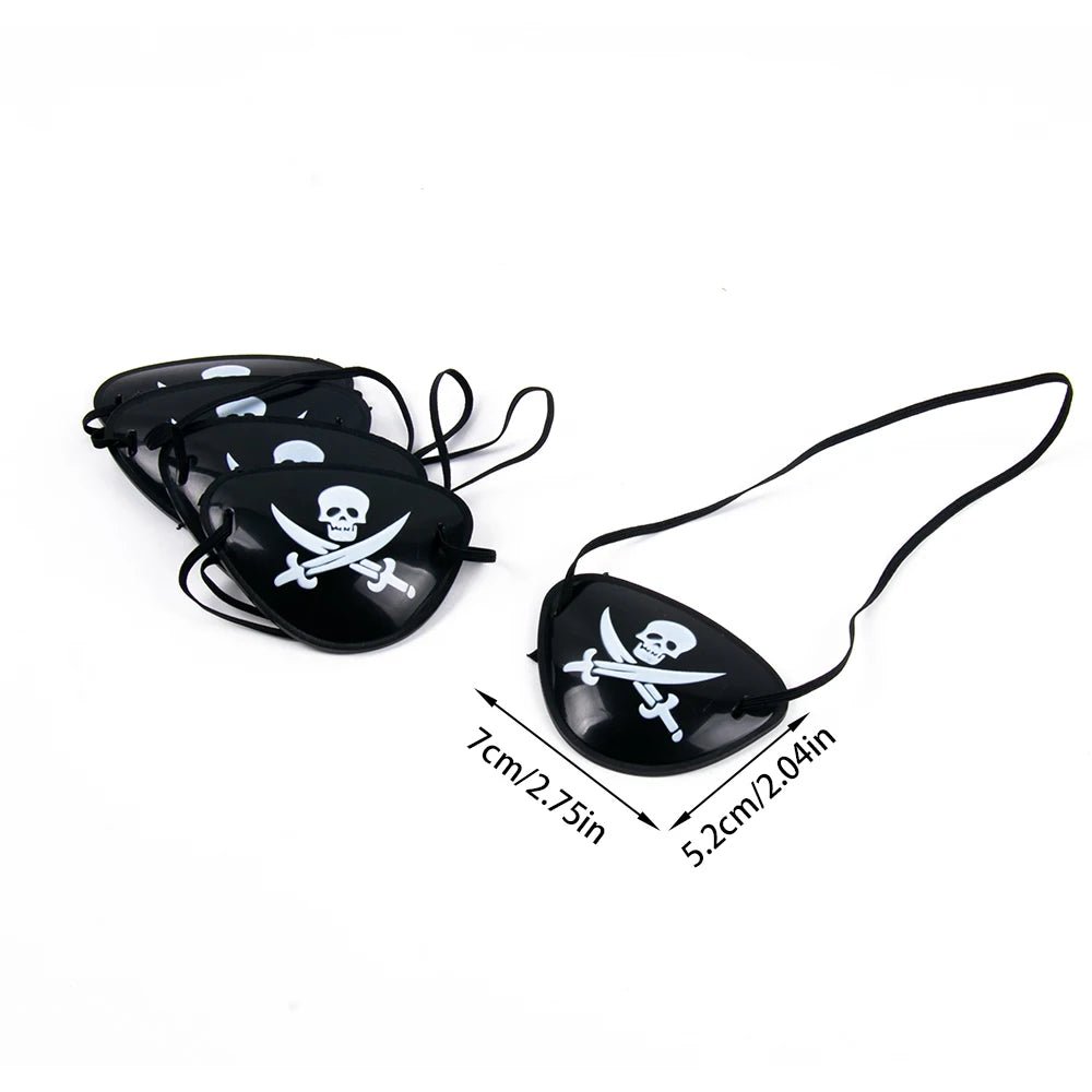 Pirate Skull Hat &amp; Eye Patch Set – Kids Halloween Captain Costume Accessory - Onlytenbucks.com