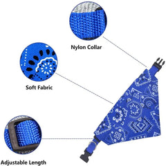 Plaid Dog Bandana Scarf – Adjustable Washable Pet Neck Accessory - Onlytenbucks.com