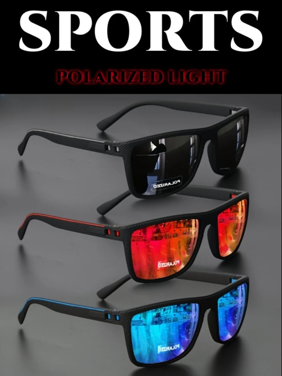 Polarized Square Sunglasses – UV400 Mirror Coated Sport Shades - Onlytenbucks.com