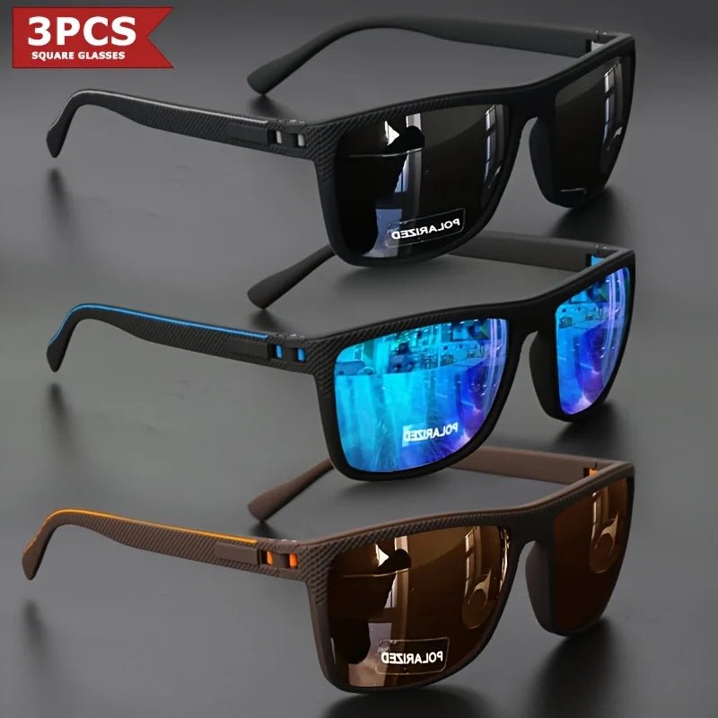 Polarized Square Sunglasses – UV400 Mirror Coated Sport Shades - Onlytenbucks.com