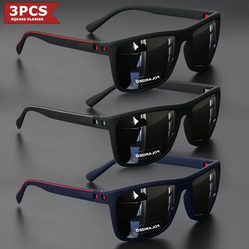Polarized Square Sunglasses – UV400 Mirror Coated Sport Shades - Onlytenbucks.com