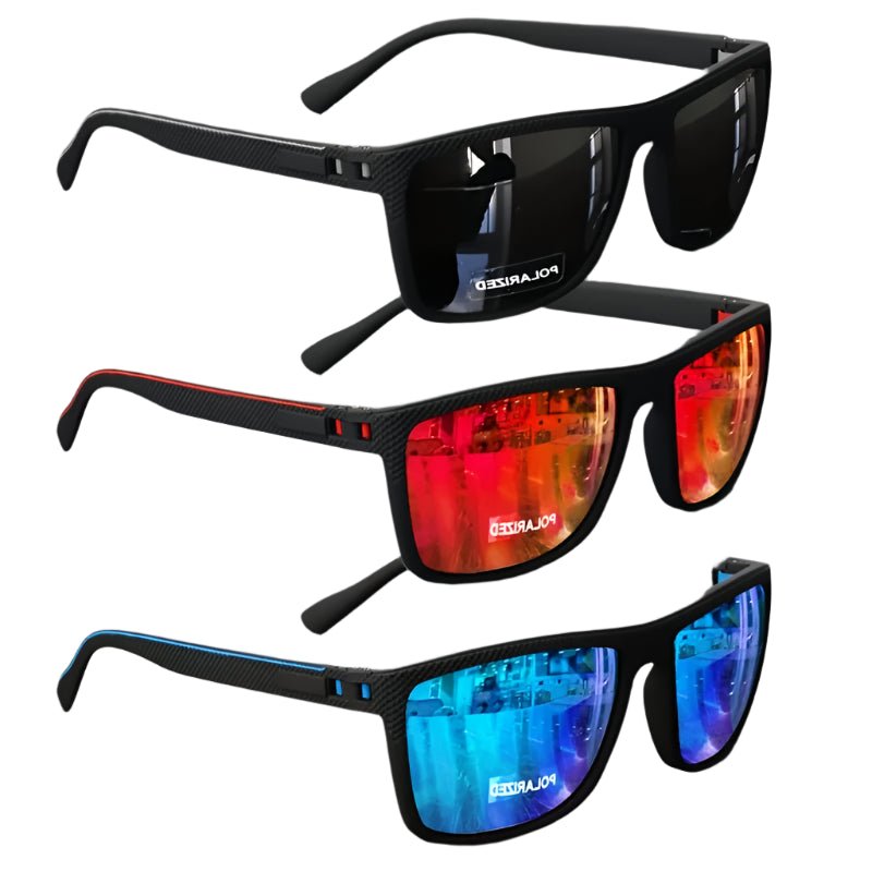 Polarized Square Sunglasses – UV400 Mirror Coated Sport Shades - Onlytenbucks.com