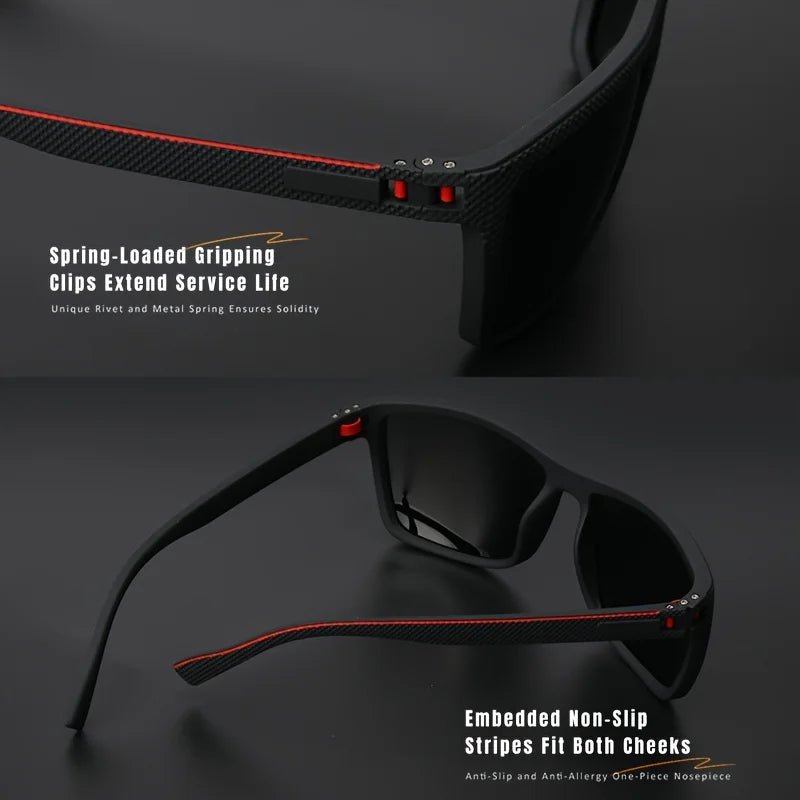 Polarized Square Sunglasses – UV400 Mirror Coated Sport Shades - Onlytenbucks.com